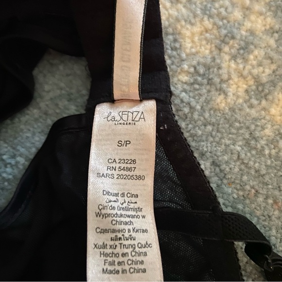 La SENZA Black and White Lace Trim Chemise - Picture 4 of 8